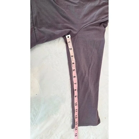 Garnet Hill Womens Mauve Purple V-Neck Twist Front Empire Waist Knit Dress Large - Picture 6 of 11